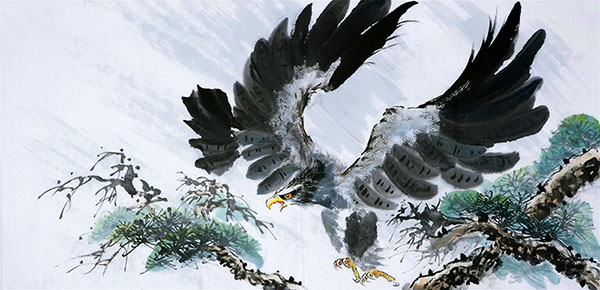 Eagle,68cm x 136cm(27〃 x 54〃),cyd41123003-z