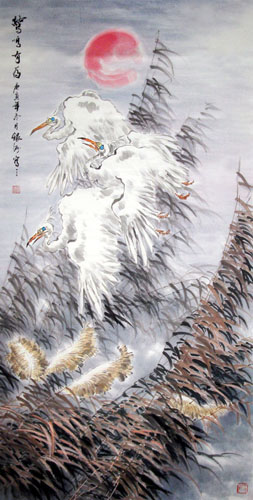 Egret,66cm x 136cm(26〃 x 53〃),2438010-z