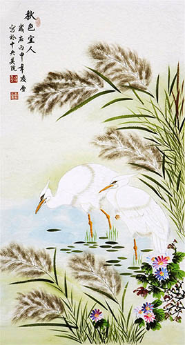 Egret,50cm x 100cm(19〃 x 39〃),2702055-z