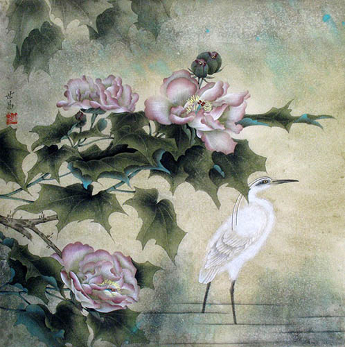 Egret,66cm x 66cm(26〃 x 26〃),xsc21211001-z