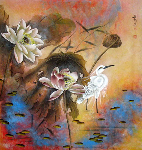 Egret,85cm x 93cm(33〃 x 37〃),zcb21196007-z