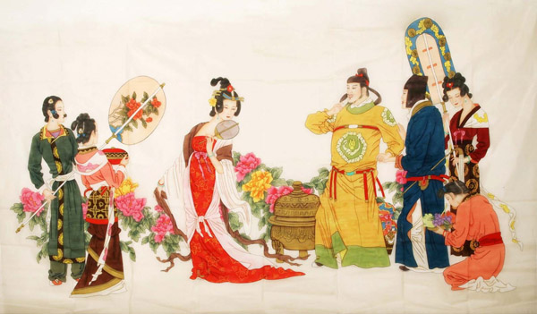 Famous Four Beauties,138cm x 235cm(54〃 x 93〃),3340002-z