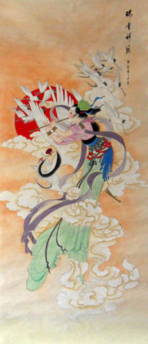 Flying Apsaras,48cm x 114cm(19〃 x 45〃),3336002-z