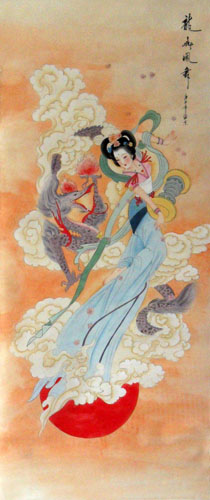 Flying Apsaras,48cm x 114cm(19〃 x 45〃),3336003-z