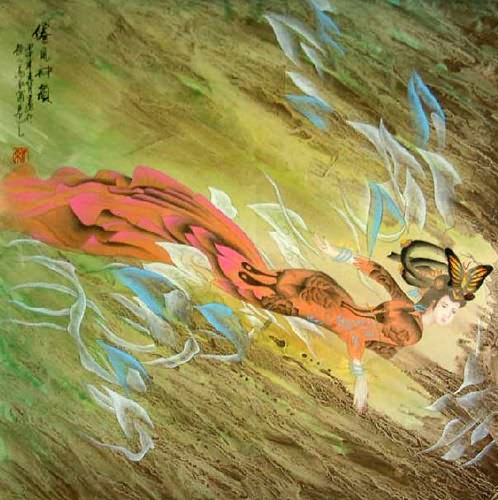 Flying Apsaras,66cm x 66cm(26〃 x 26〃),3530013-z