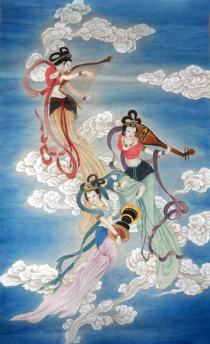 Flying Apsaras,66cm x 136cm(26〃 x 53〃),3802034-z