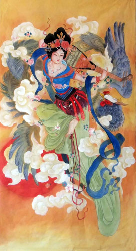 Flying Apsaras,66cm x 136cm(26〃 x 53〃),3807008-z