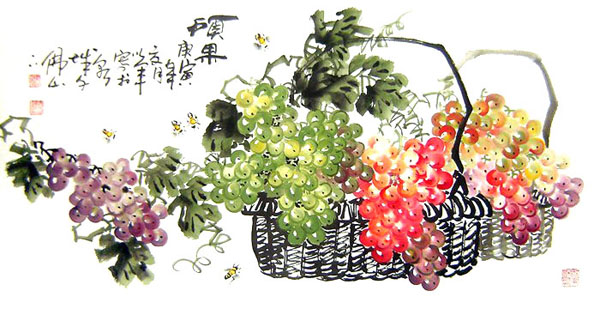 Grape,50cm x 100cm(19〃 x 39〃),2552009-z