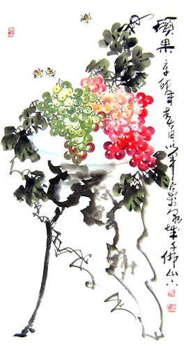 Grape,50cm x 100cm(19〃 x 39〃),2552021-z