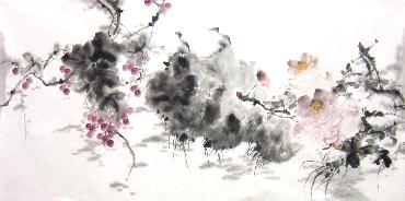 Chinese Grape Painting,66cm x 136cm,yh21101012-x