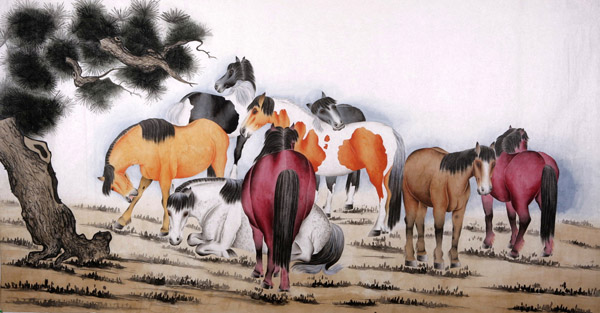 Horse,120cm x 240cm(47〃 x 94〃),4670008-z