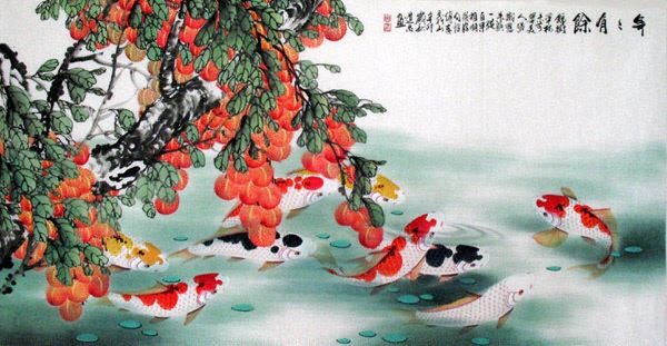 Koi Fish,69cm x 138cm(27〃 x 54〃),2078016-z