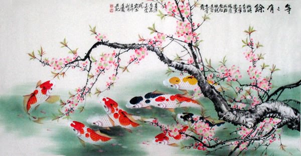 Koi Fish,69cm x 138cm(27〃 x 54〃),2078025-z