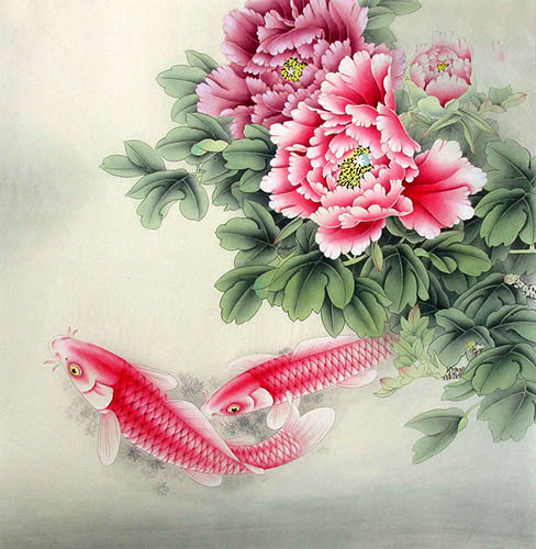 Koi Fish,66cm x 66cm(26〃 x 26〃),2324039-z