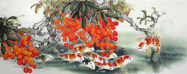 Koi Fish,70cm x 180cm(27〃 x 70〃),2324043-z