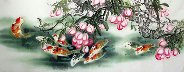 Koi Fish,70cm x 180cm(27〃 x 70〃),2324044-z