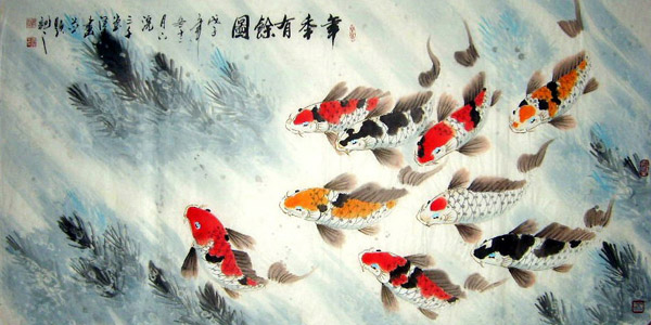 Koi Fish,69cm x 138cm(27〃 x 54〃),2326016-z