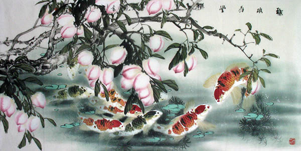 Koi Fish,69cm x 138cm(27〃 x 54〃),2327025-z