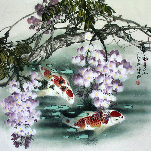 Koi Fish,68cm x 68cm(27〃 x 27〃),2327029-z