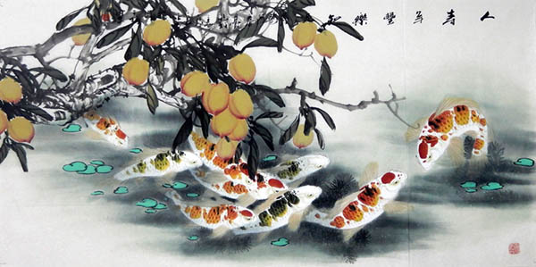 Koi Fish,68cm x 136cm(27〃 x 54〃),2327030-z