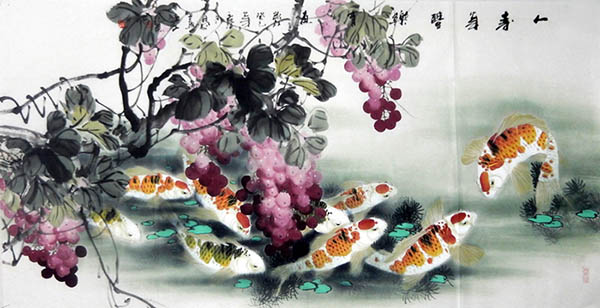 Koi Fish,69cm x 138cm(27〃 x 54〃),2327031-z