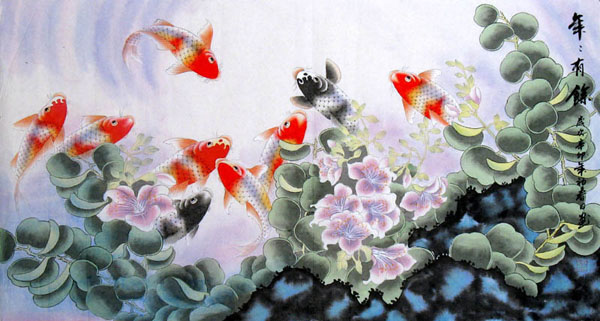 Koi Fish,55cm x 100cm(22〃 x 39〃),2344003-z