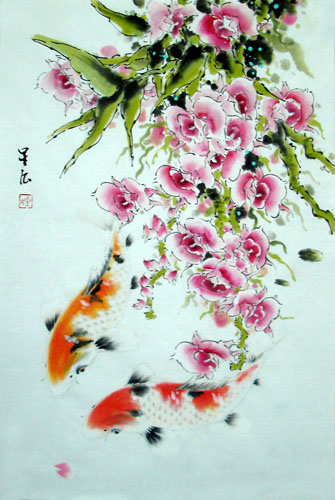 Koi Fish,69cm x 46cm(27〃 x 18〃),2378005-z