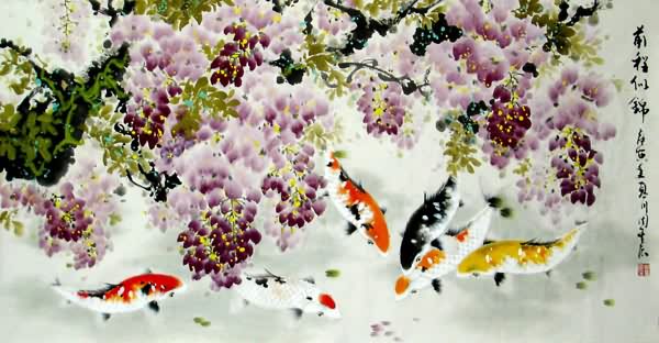 Koi Fish,66cm x 136cm(26〃 x 53〃),2378013-z