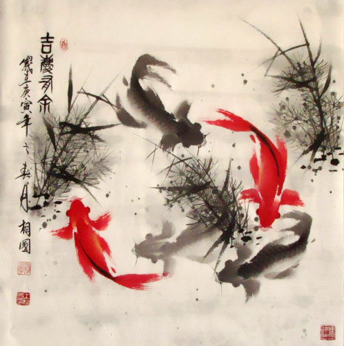 Koi Fish,69cm x 69cm(27〃 x 27〃),2382001-z