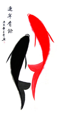 Koi Fish,50cm x 100cm(19〃 x 39〃),2383001-z