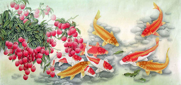 Koi Fish,66cm x 136cm(26〃 x 53〃),2387032-z