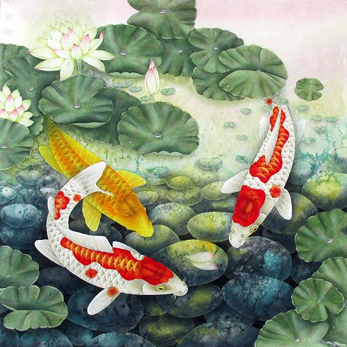 Koi Fish,66cm x 66cm(26〃 x 26〃),2387034-z