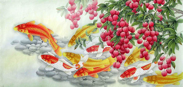 Koi Fish,66cm x 136cm(26〃 x 53〃),2387043-z