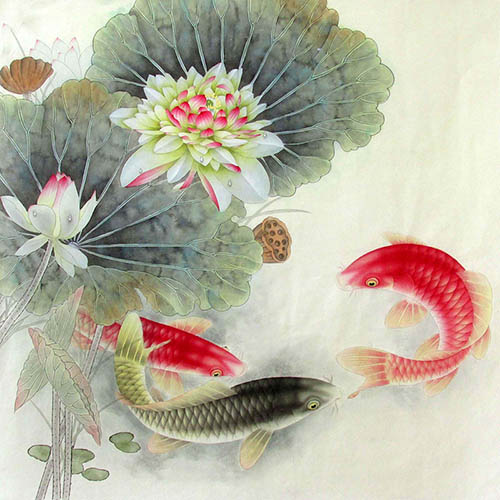 Koi Fish,66cm x 66cm(26〃 x 26〃),2387049-z