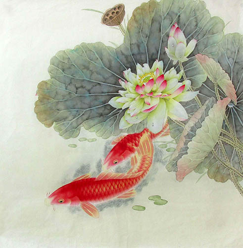 Koi Fish,66cm x 66cm(26〃 x 26〃),2387052-z