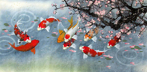 Koi Fish,69cm x 138cm(27〃 x 54〃),2387063-z