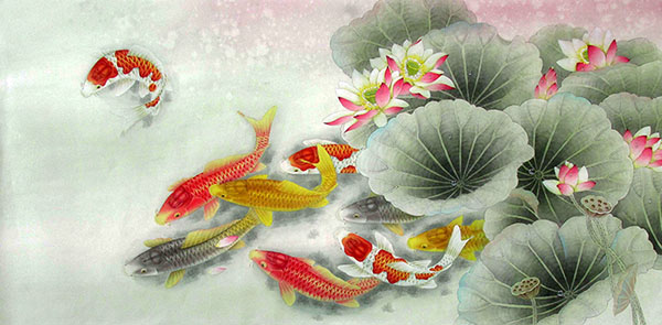 Koi Fish,69cm x 138cm(27〃 x 54〃),2387066-z