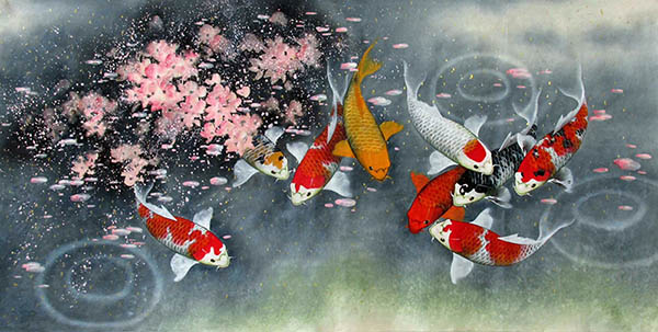 Koi Fish,69cm x 138cm(27〃 x 54〃),2387068-z