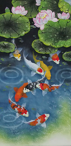 Koi Fish,69cm x 138cm(27〃 x 54〃),2387070-z