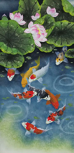 Koi Fish,69cm x 138cm(27〃 x 54〃),2387074-z