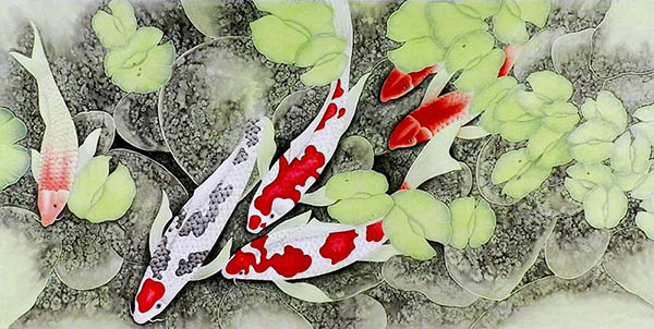 Koi Fish,65cm x 134cm(25〃 x 53〃),2547011-z