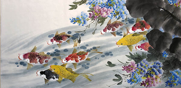 Koi Fish,66cm x 136cm(26〃 x 53〃),2614019-z