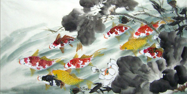 Koi Fish,66cm x 136cm(26〃 x 53〃),2614021-z