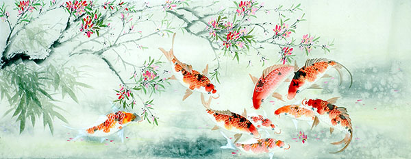 Koi Fish,70cm x 180cm(27〃 x 70〃),2614063-z