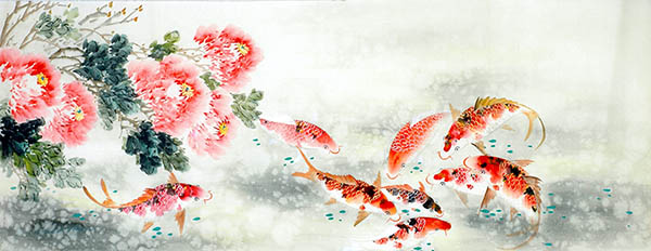 Koi Fish,70cm x 180cm(27〃 x 70〃),2614080-z