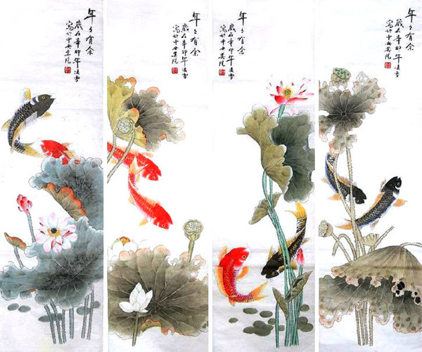 Koi Fish,40cm x 130cm(16〃 x 51〃),2702027-z