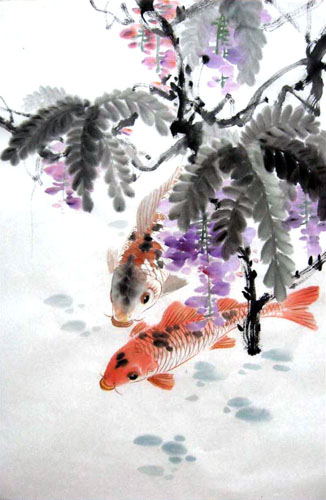 Koi Fish,69cm x 46cm(27〃 x 18〃),2805013-z