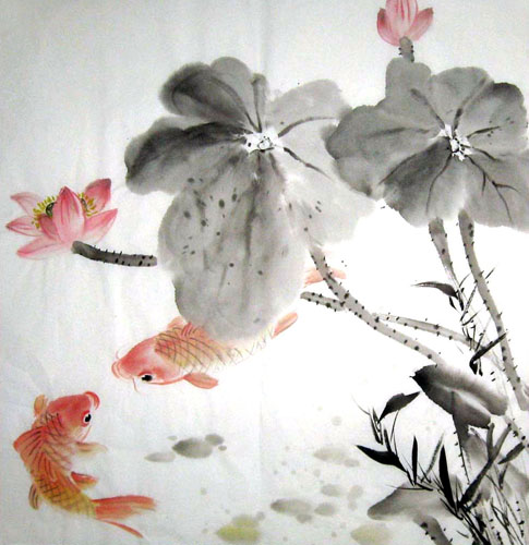 Koi Fish,69cm x 69cm(27〃 x 27〃),2805014-z