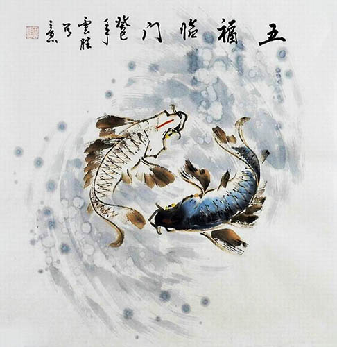 Koi Fish,68cm x 68cm(27〃 x 27〃),tys21113002-z