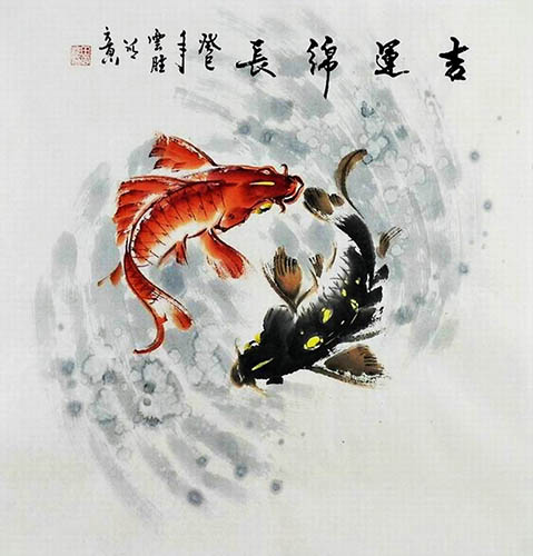 Koi Fish,68cm x 68cm(27〃 x 27〃),tys21113010-z